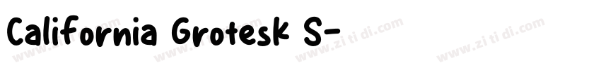 California Grotesk S字体转换